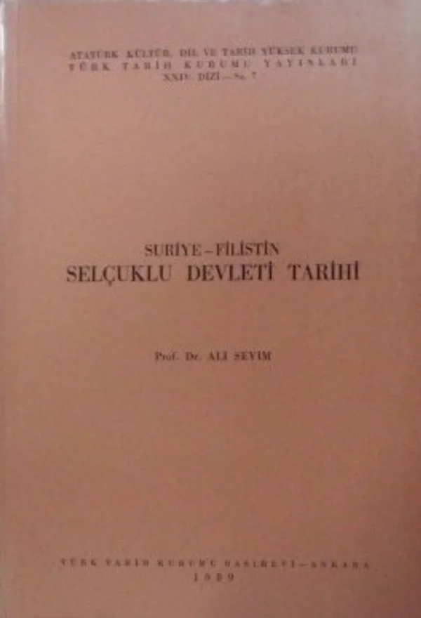 Suriye Filistin Selçuklu Devleti Tarihi / 13-Z-60