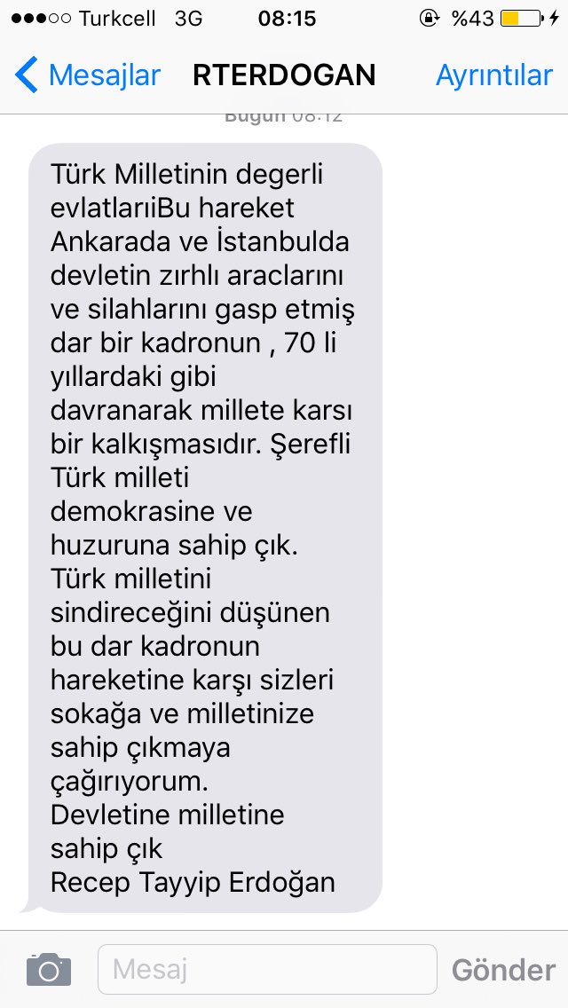 15 Temmuz 2016 Darbe Girişimi